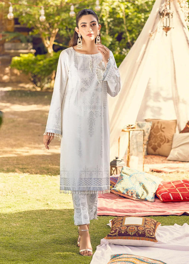 Salitex Embroidered Lawn Suits Unstitched 2 Piece ST22NEK R00011 - Summer Collection