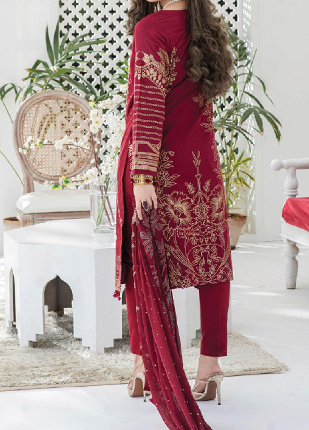Oznur By Salitex Embroidered Lawn Suits Unstitched 3 Piece ST21O 00706 - Luxury Festive Collection