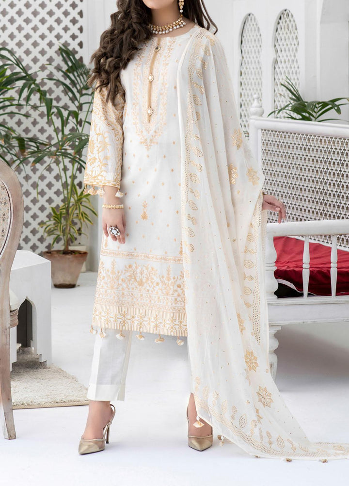 Oznur By Salitex Embroidered Lawn Suits Unstitched 3 Piece ST21O 00707 - Luxury Festive Collection