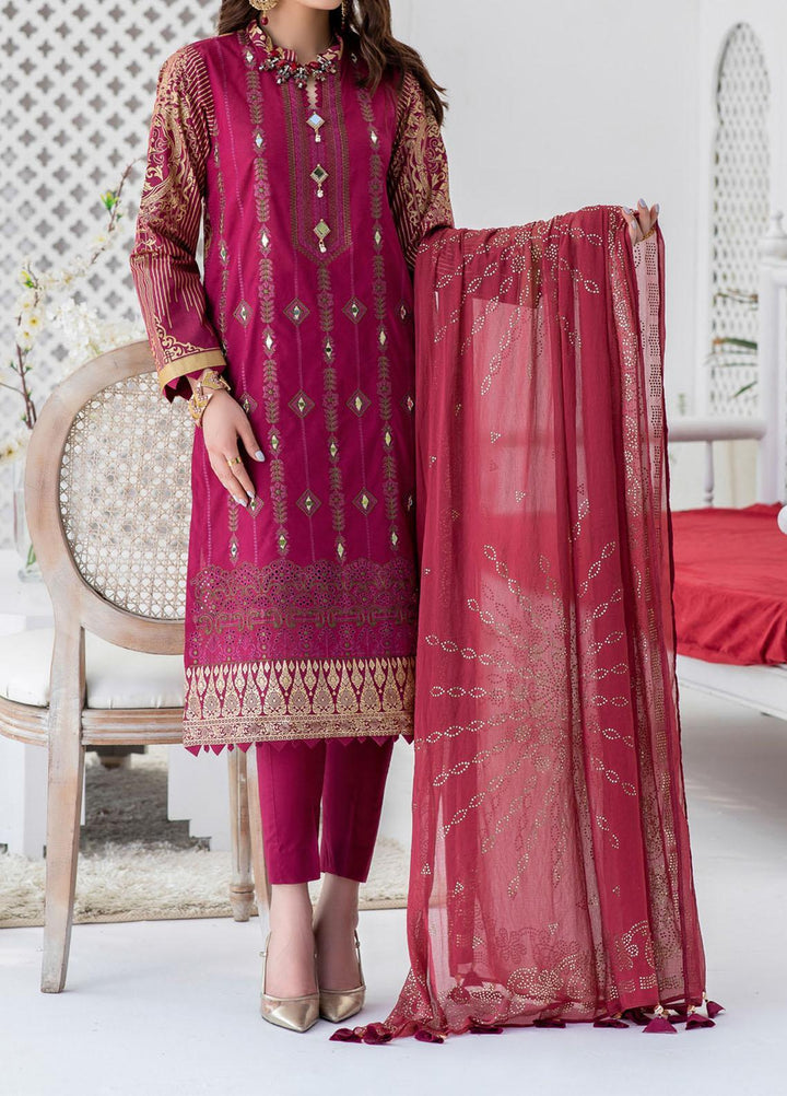 Oznur By Salitex Embroidered Lawn Suits Unstitched 3 Piece ST21O 00711 - Luxury Festive Collection