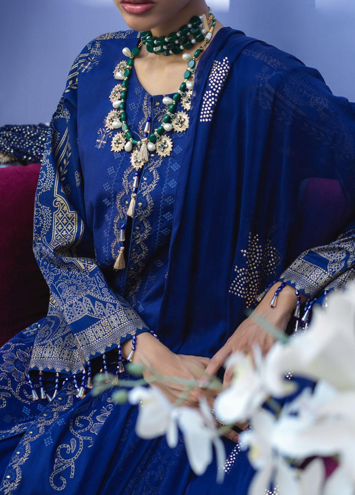 Oznur Mukesh By Salitex Embroidered Lawn Suits Unstitched 3 Piece ST22-OM2 WK-00998BUT - Summer Collection