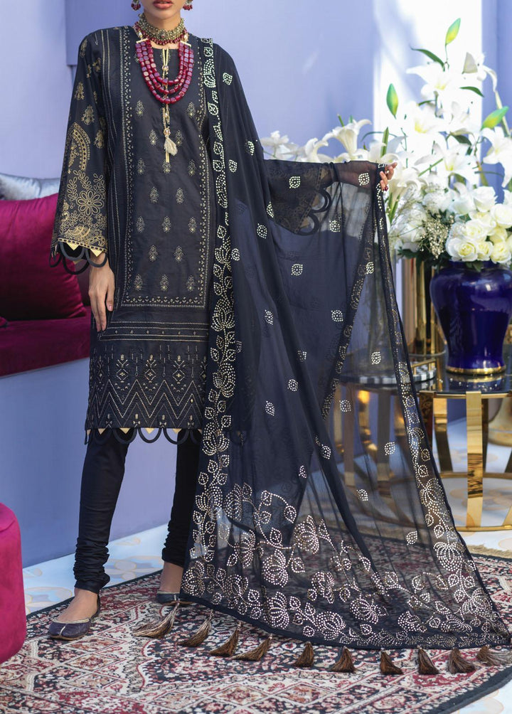 Oznur Mukesh By Salitex Embroidered Lawn Suits Unstitched 3 Piece ST22-OM2 WK-00999BUT - Summer Collection