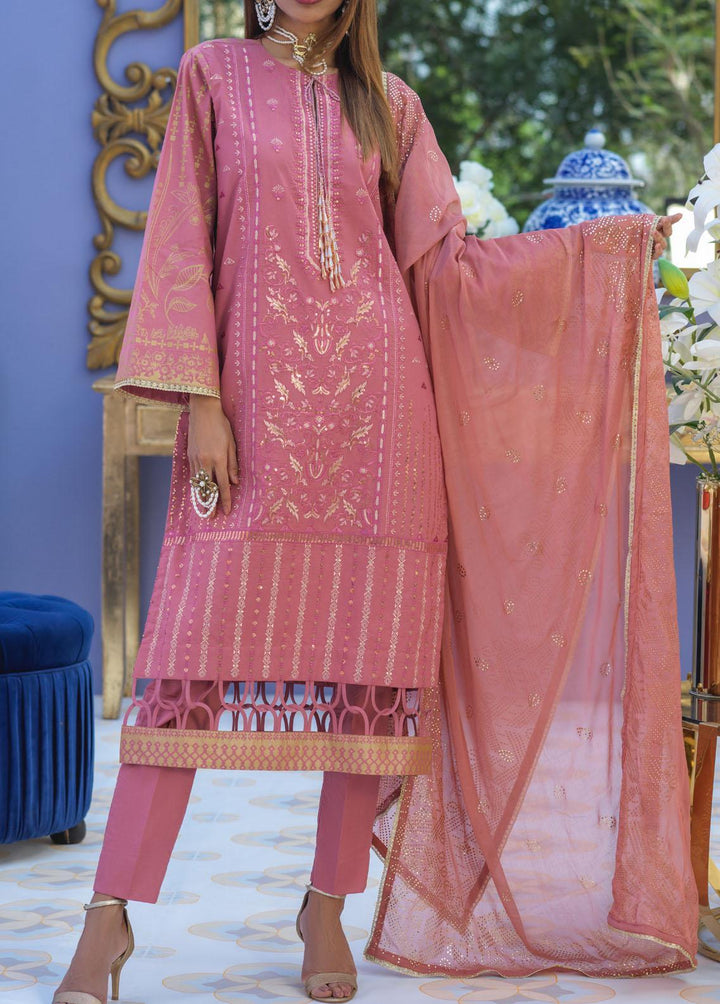 Oznur Mukesh By Salitex Embroidered Lawn Suits Unstitched 3 Piece ST22-OM2 WK-01000BUT - Summer Collection