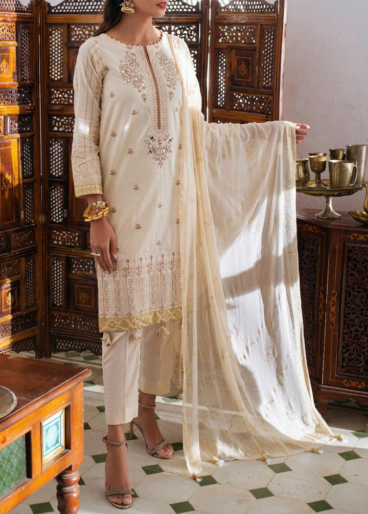 Oznur Mukesh By Salitex Embroidered Lawn Suits Unstitched 3 Piece ST22OM WK-00971UT - Summer Collection