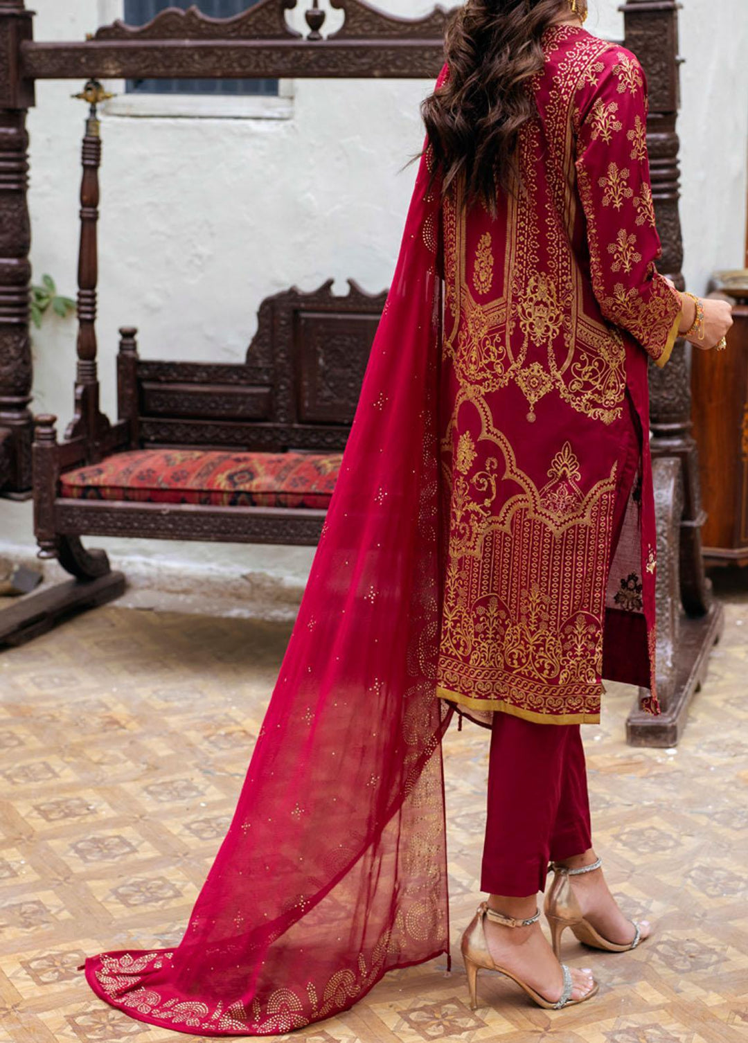 Oznur Mukesh By Salitex Embroidered Lawn Suits Unstitched 3 Piece ST22OM WK-00972UT - Summer Collection