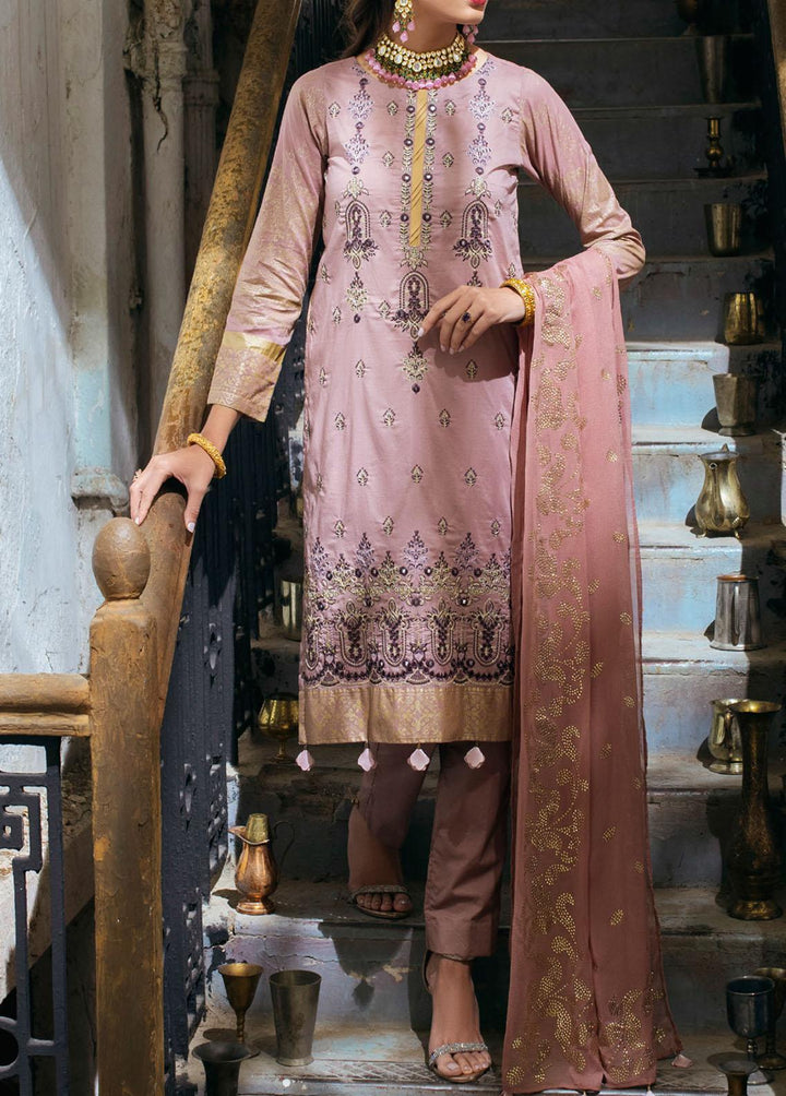 Oznur Mukesh By Salitex Embroidered Lawn Suits Unstitched 3 Piece ST22OM WK-00974UT - Summer Collection