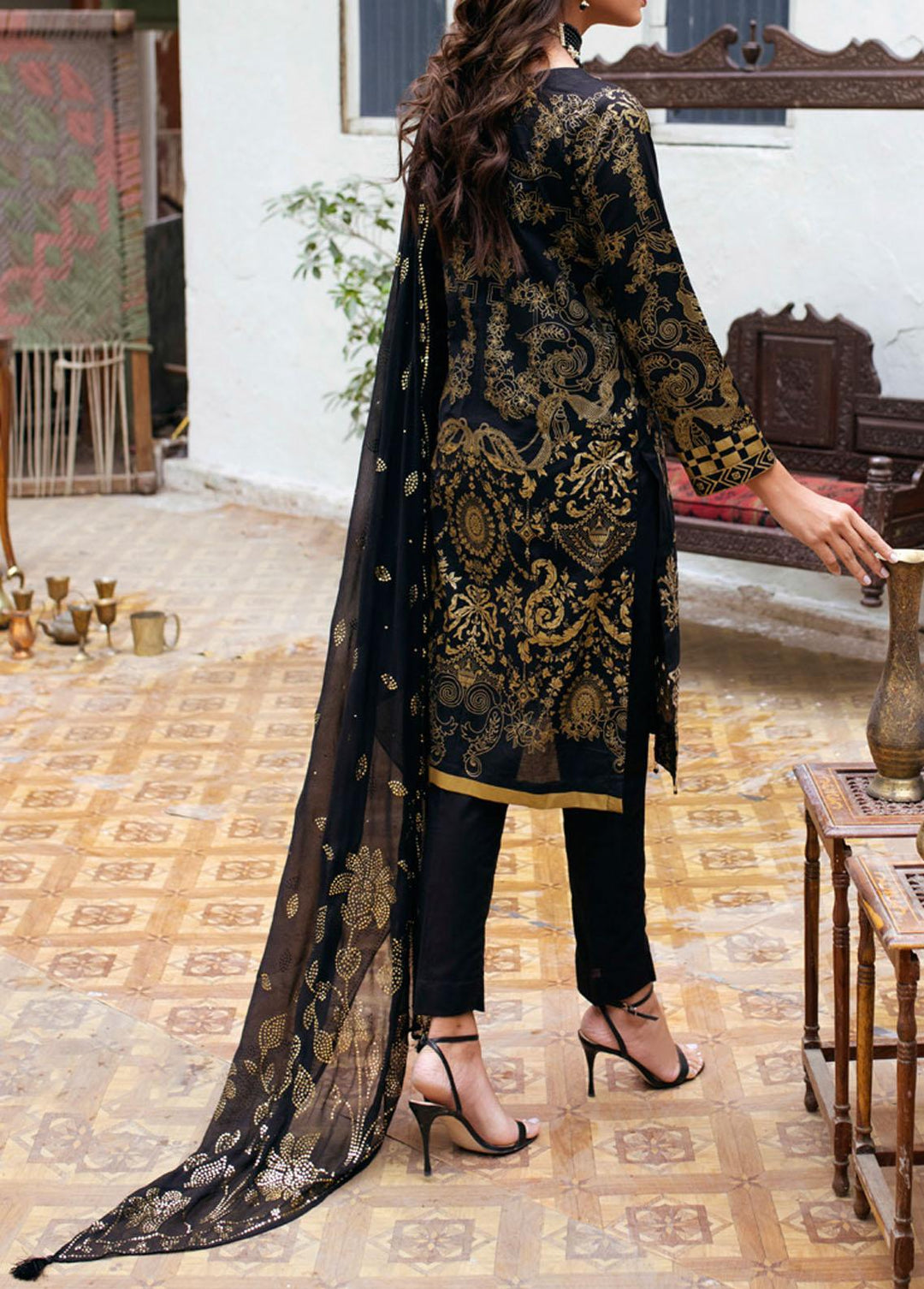 Oznur Mukesh By Salitex Embroidered Lawn Suits Unstitched 3 Piece ST22OM WK-00977UT - Summer Collection