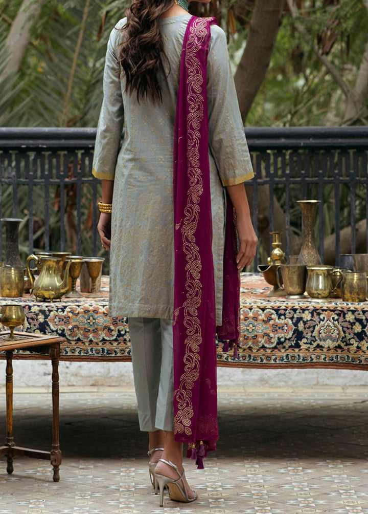 Oznur Mukesh By Salitex Embroidered Lawn Suits Unstitched 3 Piece ST22OM WK-00978UT - Summer Collection