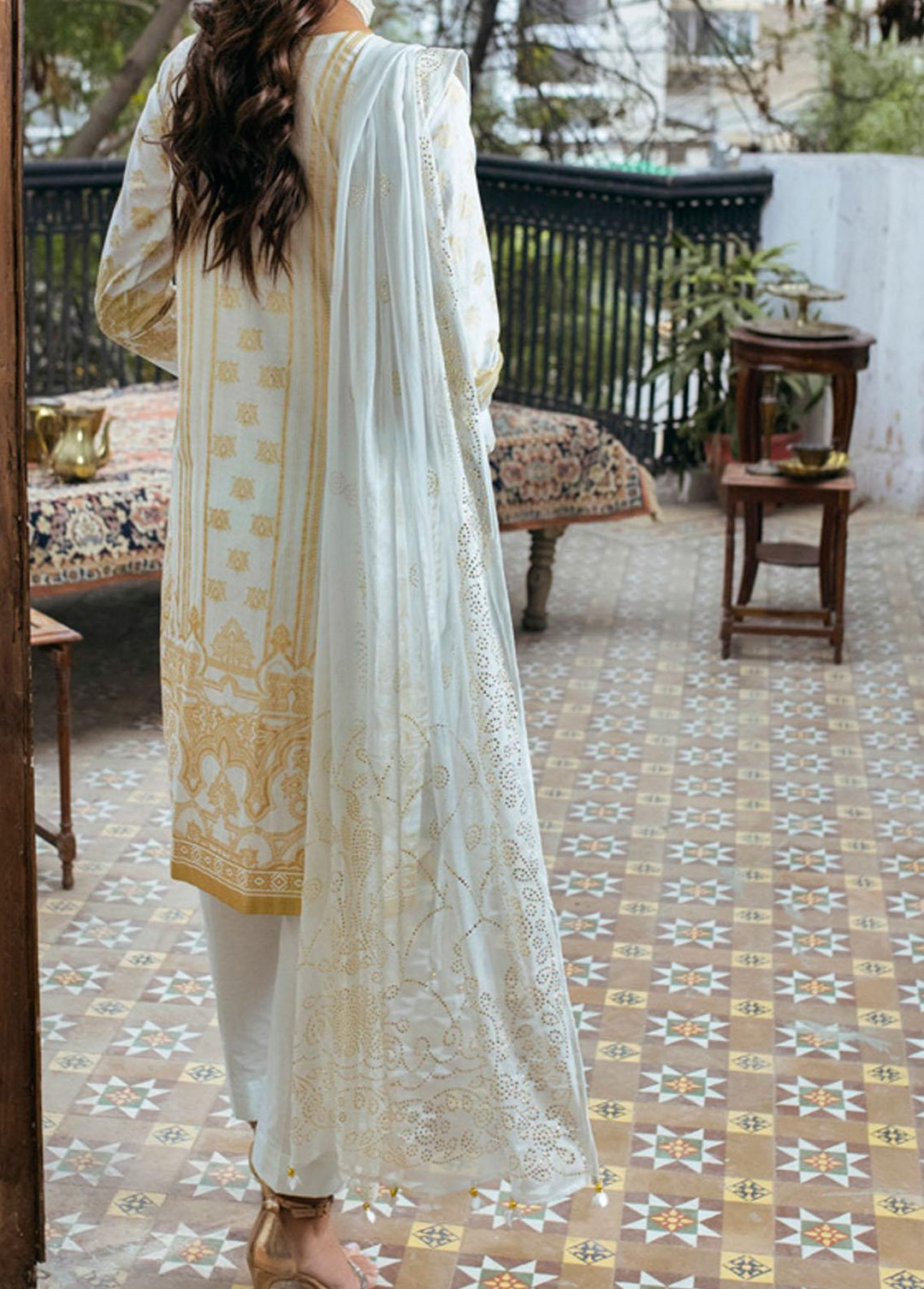 Oznur Mukesh By Salitex Embroidered Lawn Suits Unstitched 3 Piece ST22OM WK-00979UT - Summer Collection