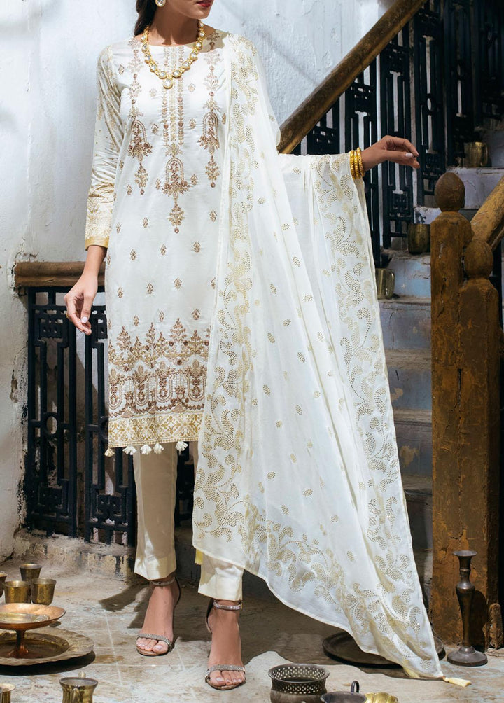 Oznur Mukesh By Salitex Embroidered Lawn Suits Unstitched 3 Piece ST22OM WK-00981UT - Summer Collection