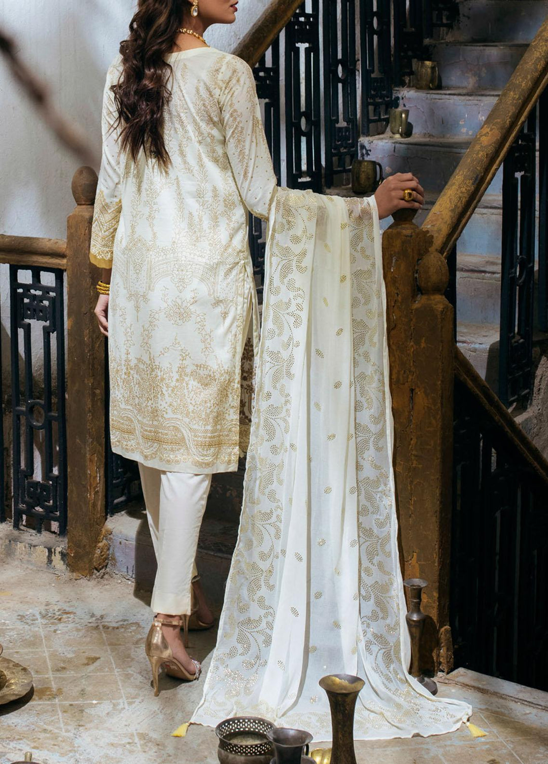 Oznur Mukesh By Salitex Embroidered Lawn Suits Unstitched 3 Piece ST22OM WK-00981UT - Summer Collection