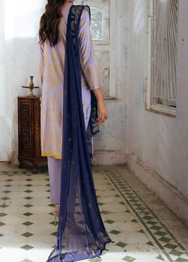 Oznur Mukesh By Salitex Embroidered Lawn Suits Unstitched 3 Piece ST22OM WK-00982UT - Summer Collection