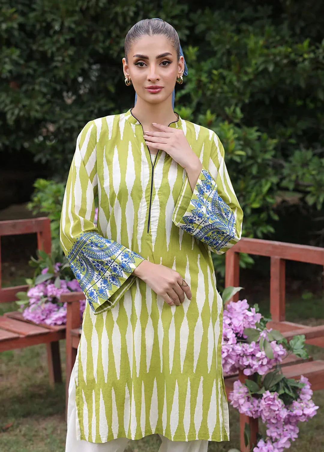 Salitex Pret Printed Cambric Kurti WRTKBA24AL96