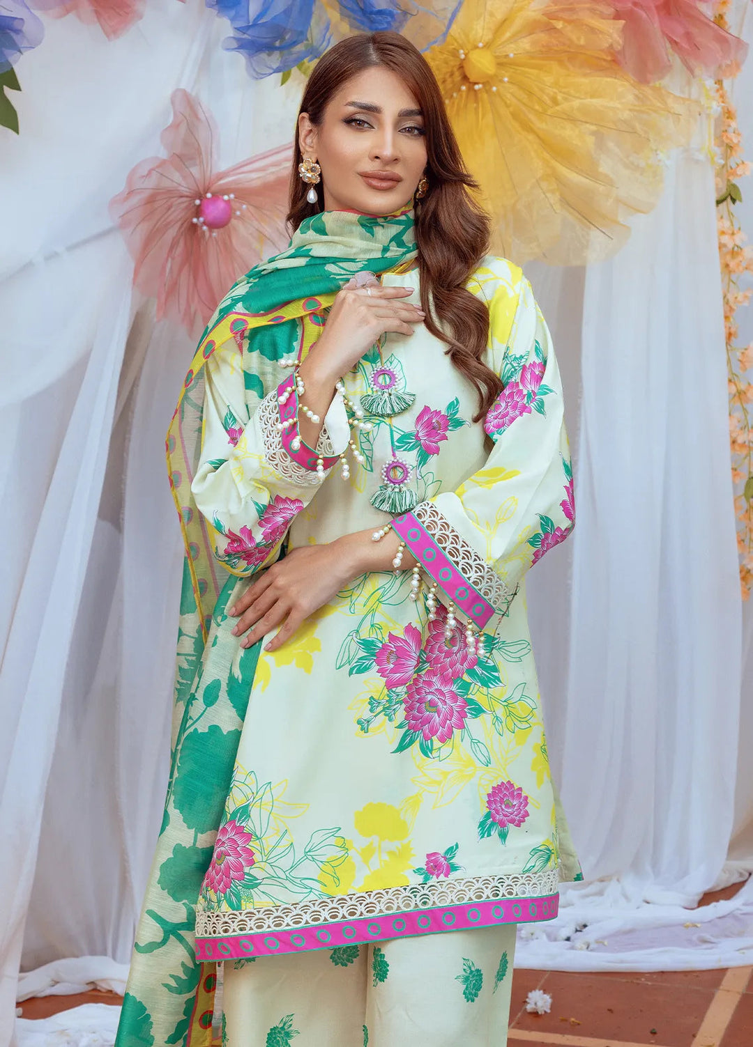 Salitex Printed Lawn Suits Unstitched 3 Piece SUNS24ASI005UT - Summer Collection