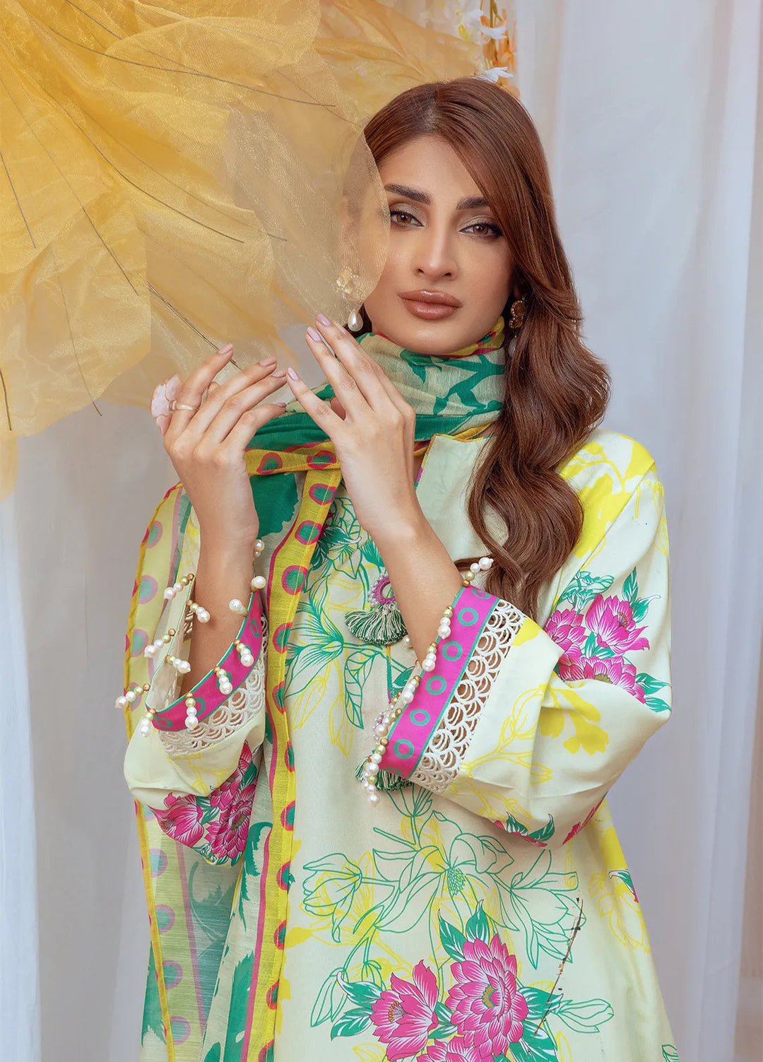 Salitex Printed Lawn Suits Unstitched 3 Piece SUNS24ASI005UT - Summer Collection