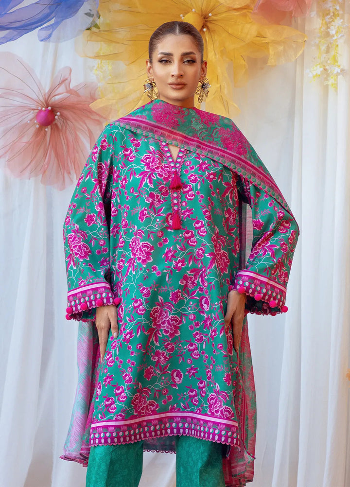 Salitex Printed Lawn Suits Unstitched 3 Piece SUNS24ASI006UT - Summer Collection