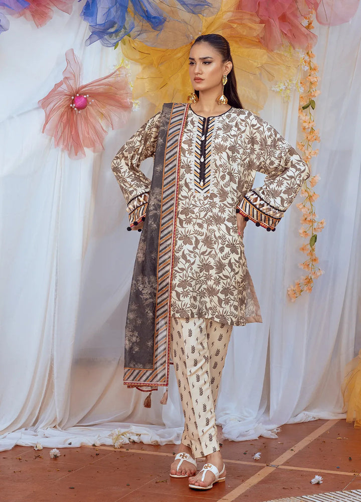 Salitex Printed Lawn Suits Unstitched 3 Piece SUNS24ASI007UT - Summer Collection
