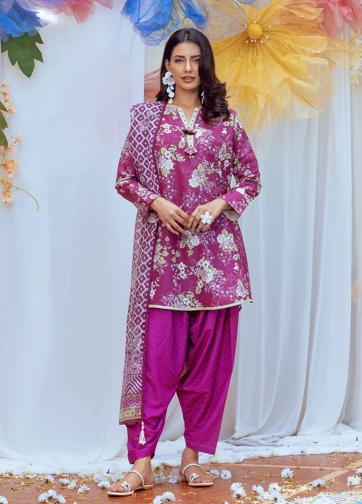 Salitex Printed Lawn Suits Unstitched 3 Piece SUNS24ASI009UT - Summer Collection