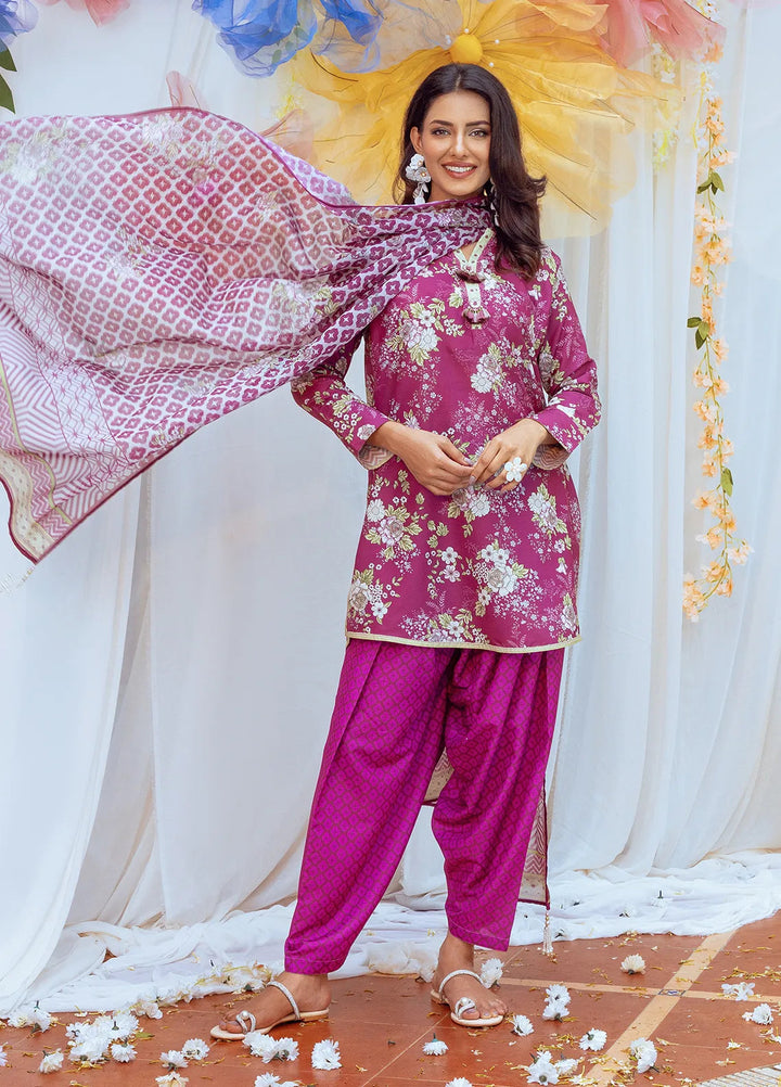 Salitex Printed Lawn Suits Unstitched 3 Piece SUNS24ASI009UT - Summer Collection