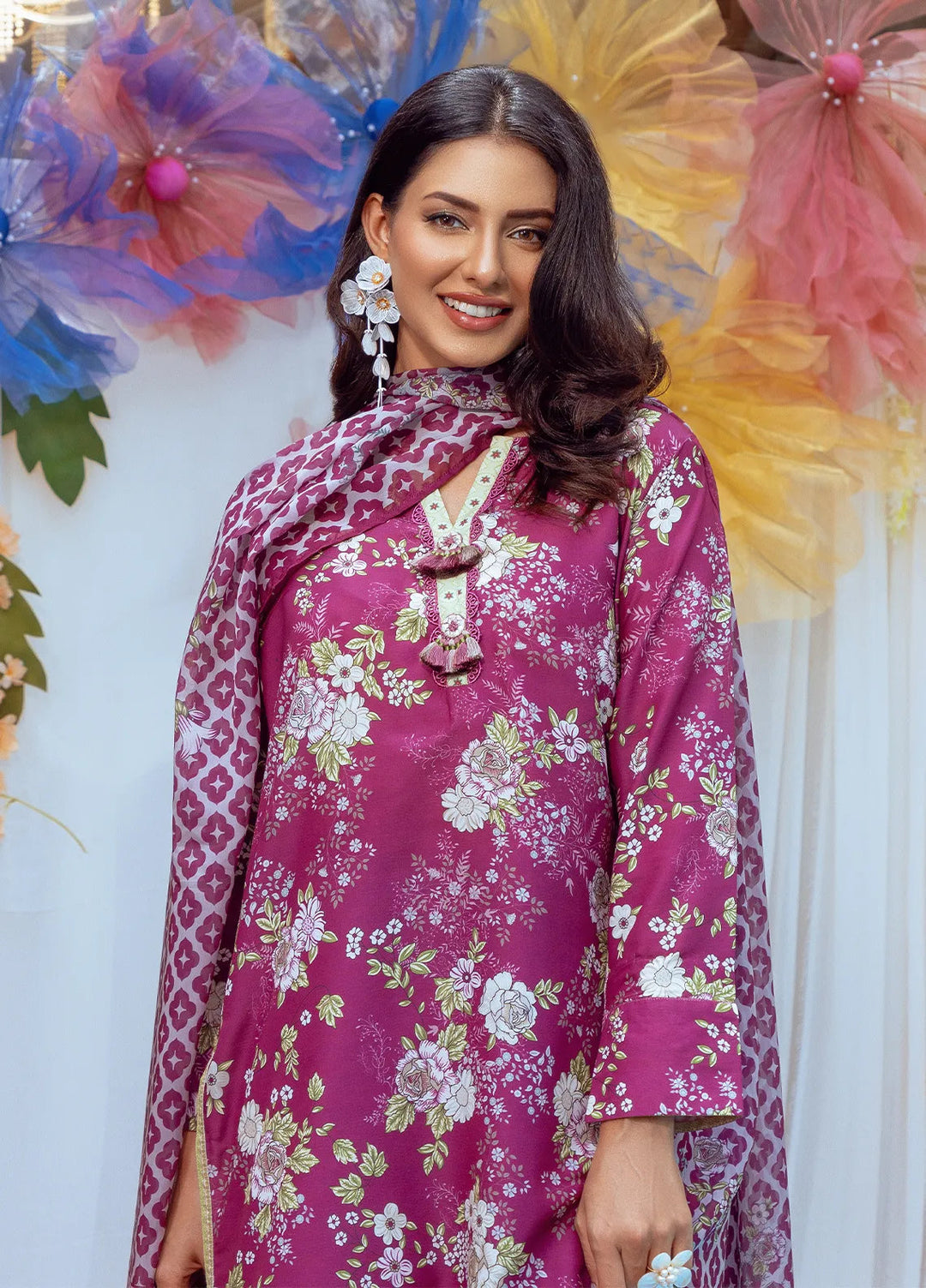 Salitex Printed Lawn Suits Unstitched 3 Piece SUNS24ASI009UT - Summer Collection