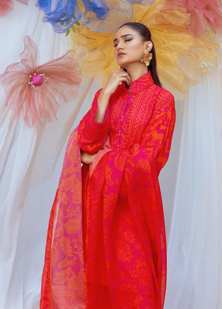 Salitex Printed Lawn Suits Unstitched 3 Piece SUNS24ASI010UT - Summer Collection