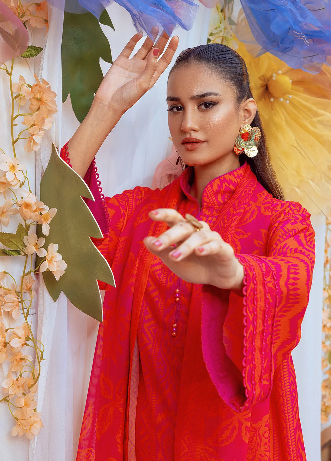 Salitex Printed Lawn Suits Unstitched 3 Piece SUNS24ASI010UT - Summer Collection