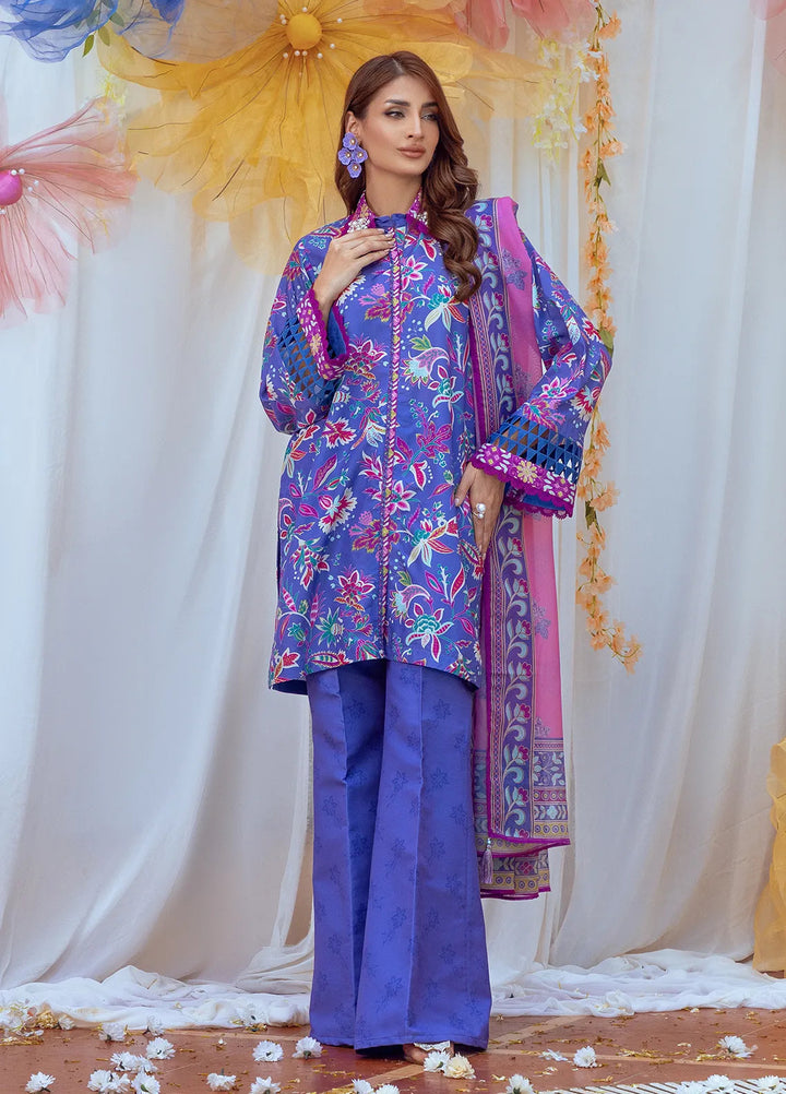 Salitex Printed Lawn Suits Unstitched 3 Piece SUNS24ASI011UT - Summer Collection