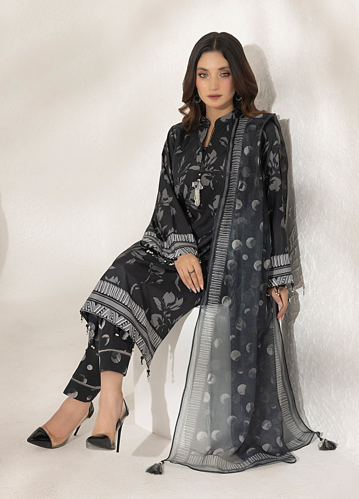 Salitex Printed Lawn Silk Suits Unstitched 3 Piece SUNS7ASI280UT - Summer Collection