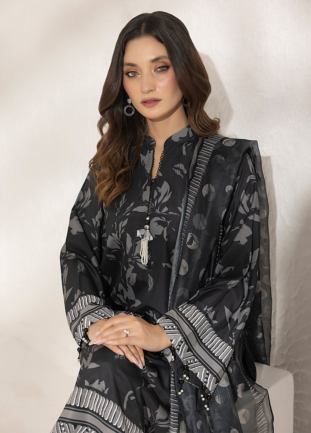 Salitex Printed Lawn Silk Suits Unstitched 3 Piece SUNS7ASI280UT - Summer Collection