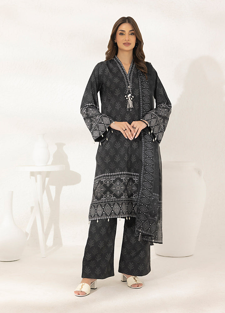 Salitex Printed Lawn Silk Suits Unstitched 3 Piece SUNS7ASI281UT - Summer Collection