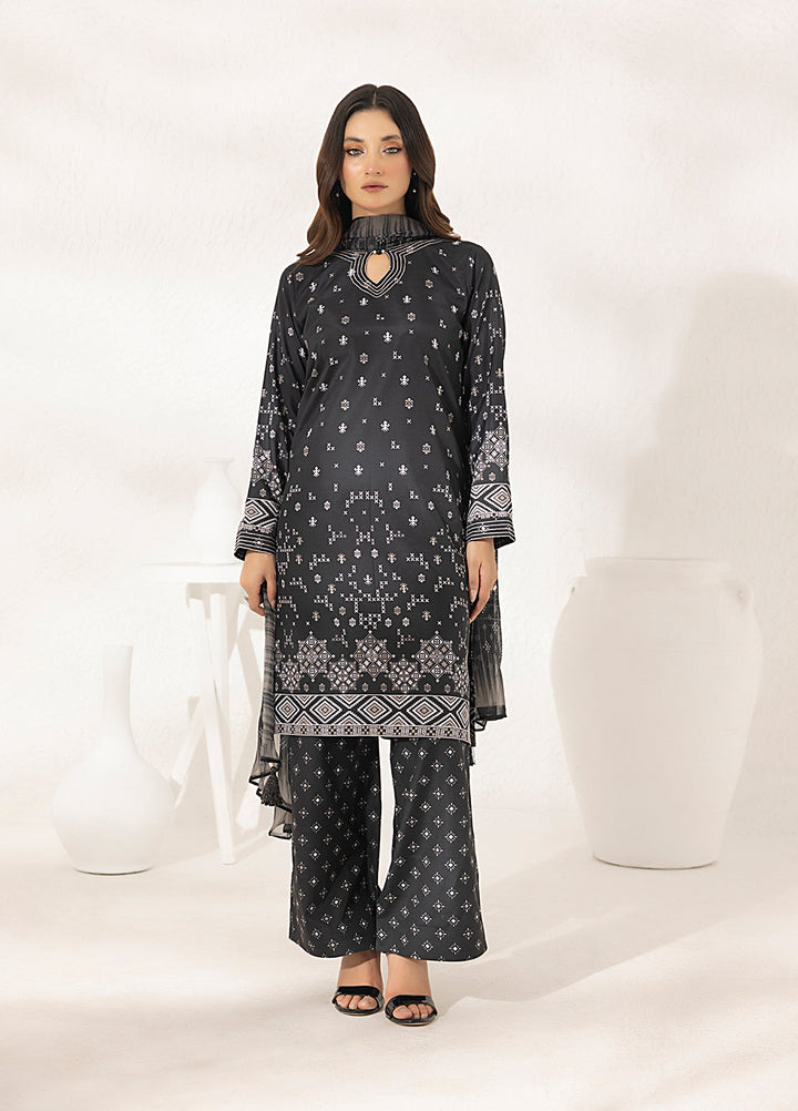 Salitex Printed Lawn Silk Suits Unstitched 3 Piece SUNS7ASI284UT - Summer Collection