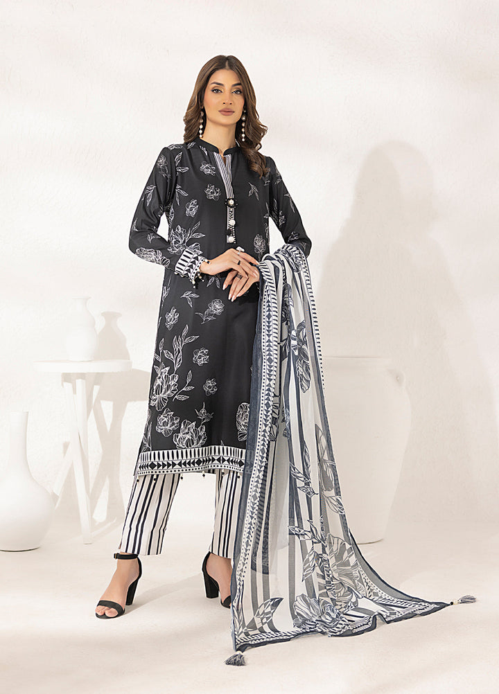 Salitex Printed Lawn Silk Suits Unstitched 3 Piece SUNS7ASI286UT - Summer Collection