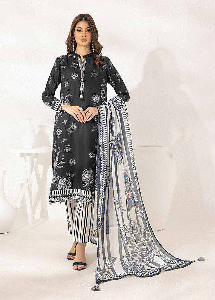 Salitex Printed Lawn Silk Suits Unstitched 3 Piece SUNS7ASI286UT - Summer Collection