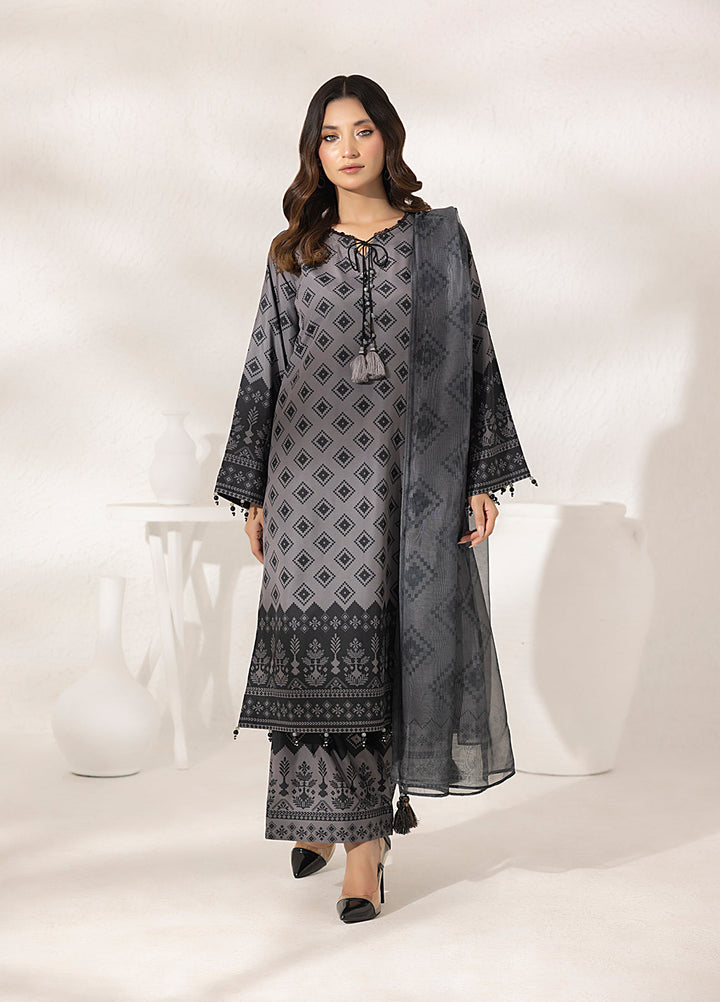 Salitex Printed Lawn Silk Suits Unstitched 3 Piece SUNS7ASI293UT - Summer Collection