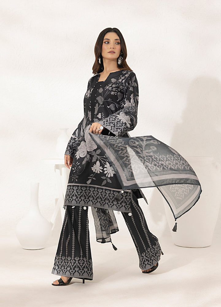 Salitex Printed Lawn Silk Suits Unstitched 3 Piece SUNS7ASI296UT - Summer Collection