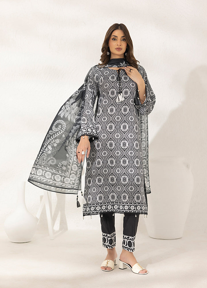 Salitex Printed Lawn Silk Suits Unstitched 3 Piece SUNS7ASI297UT - Summer Collection