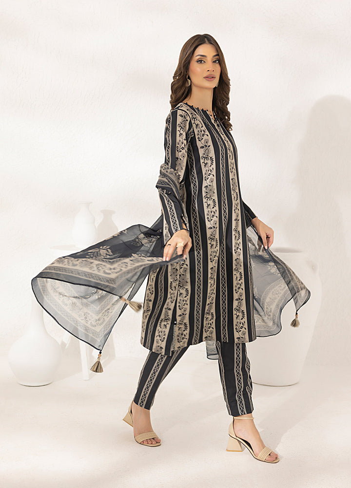Salitex Printed Lawn Silk Suits Unstitched 3 Piece SUNS7ASI298UT - Summer Collection