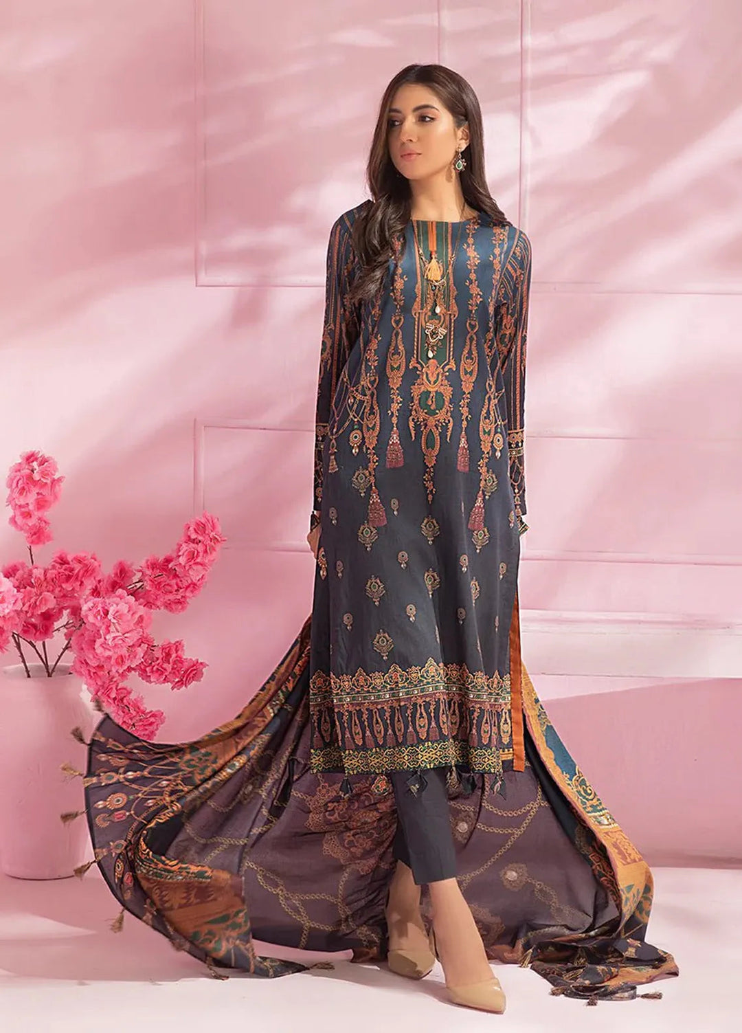 Salitex Printed Lawn Suits Unstitched 3 Piece IP-00071UT - Festive Collection