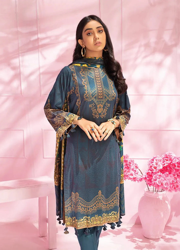 Salitex Printed Lawn Suits Unstitched 3 Piece IP-00077UT - Festive Collection