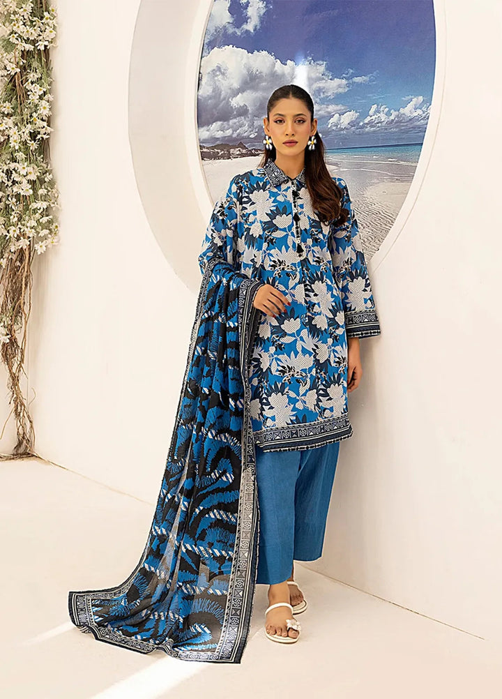 Salitex Printed Lawn Suits Unstitched 3 Piece SSW63UP062UT - Summer Collection