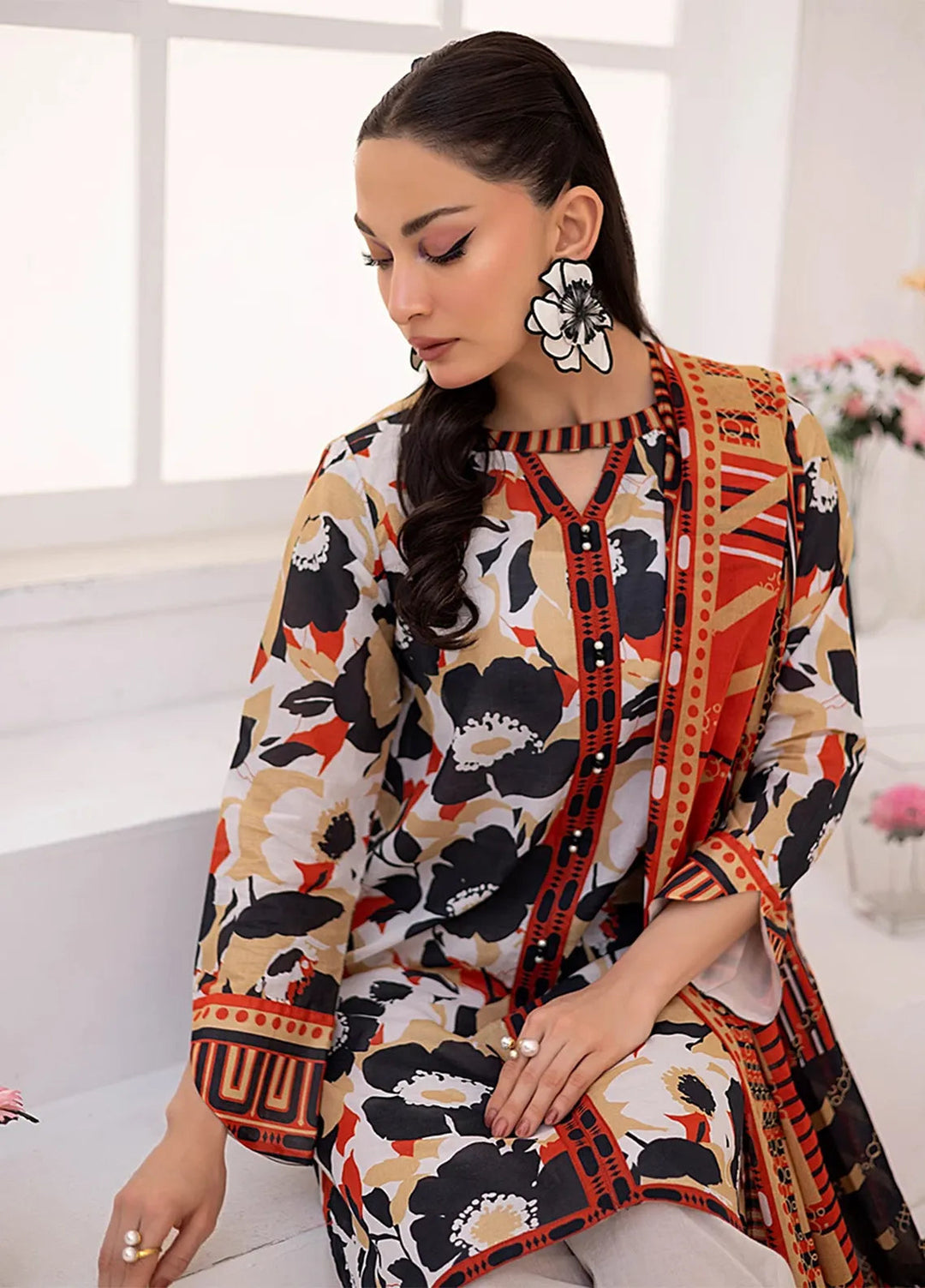 Salitex Printed Lawn Suits Unstitched 3 Piece SSW63UP063UT - Summer Collection