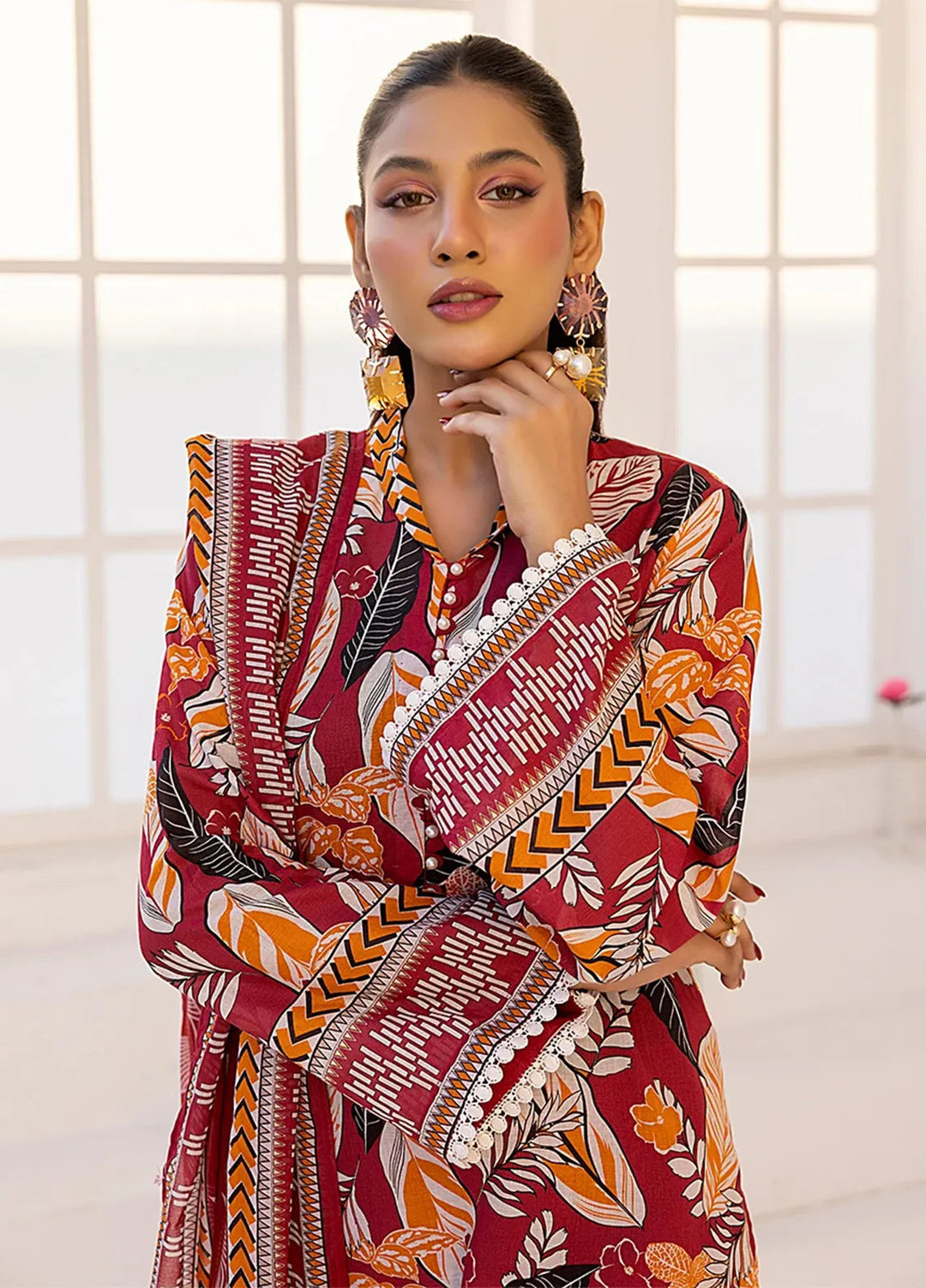 Salitex Printed Lawn Suits Unstitched 3 Piece SSW63UP067UT - Summer Collection