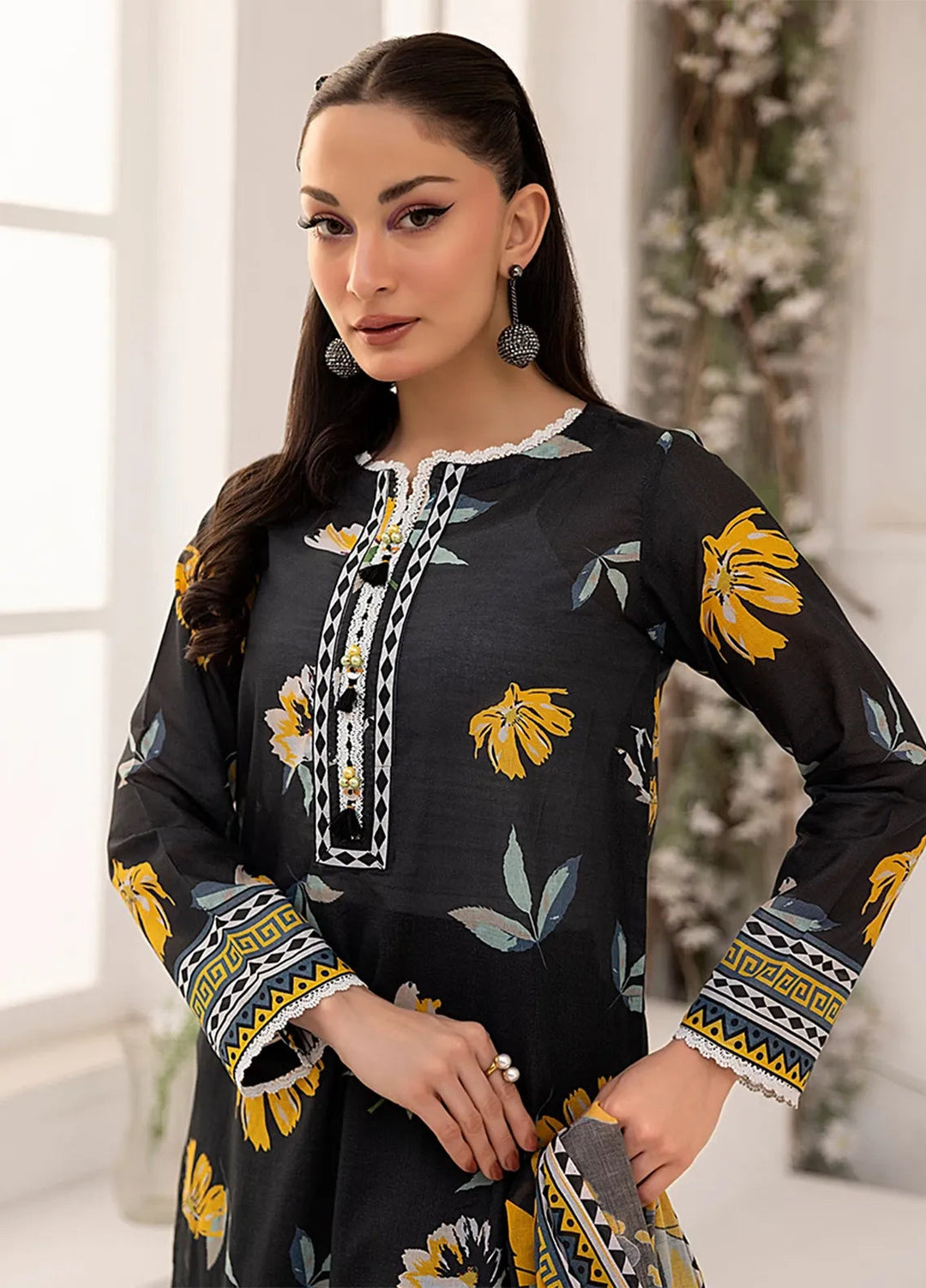Salitex Printed Lawn Suits Unstitched 3 Piece SSW63UP068UT - Summer Collection
