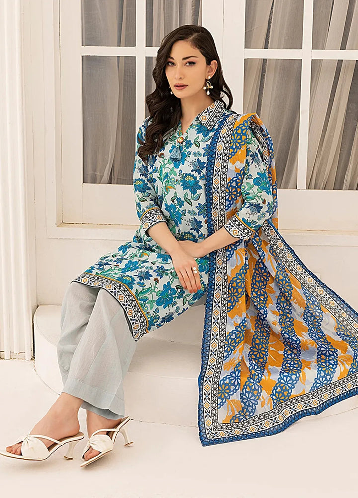 Salitex Printed Lawn Suits Unstitched 3 Piece SSW63UP072UT - Summer Collection