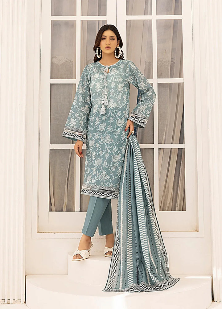 Salitex Printed Lawn Suits Unstitched 3 Piece SSW63UP075UT - Summer Collection