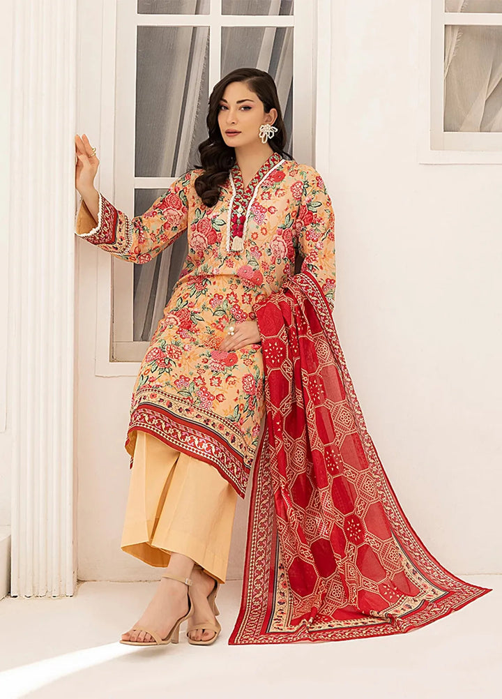 Salitex Printed Lawn Suits Unstitched 3 Piece SSW63UP076UT - Summer Collection