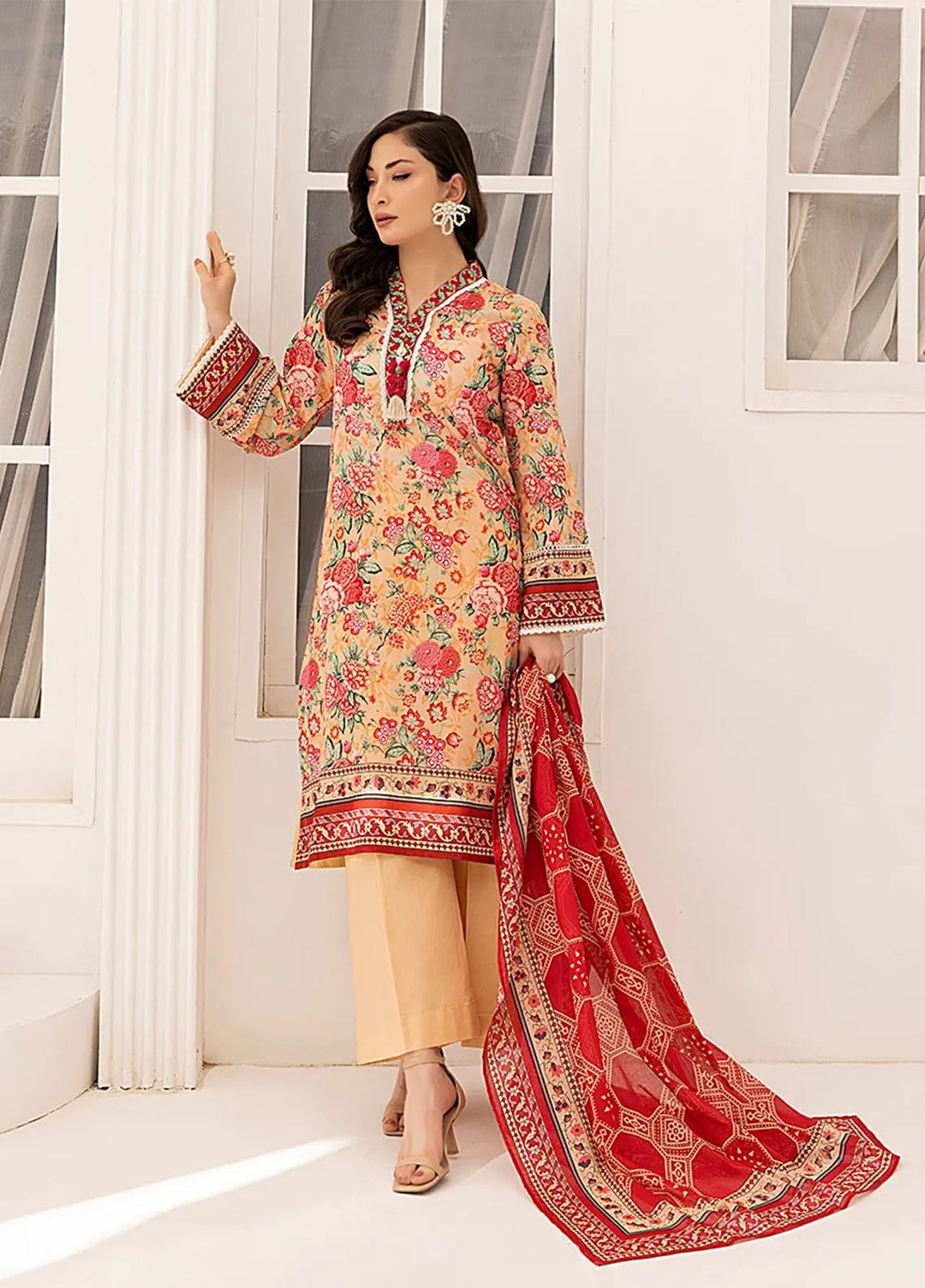 Salitex Printed Lawn Suits Unstitched 3 Piece SSW63UP076UT - Summer Collection