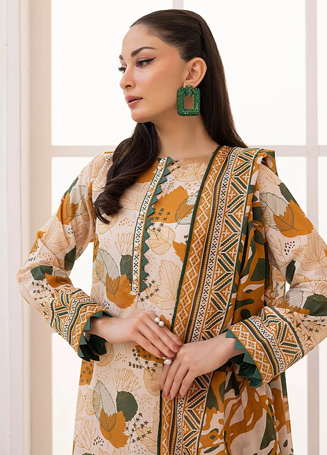 Salitex Printed Lawn Suits Unstitched 3 Piece SSW63UP081UT - Summer Collection