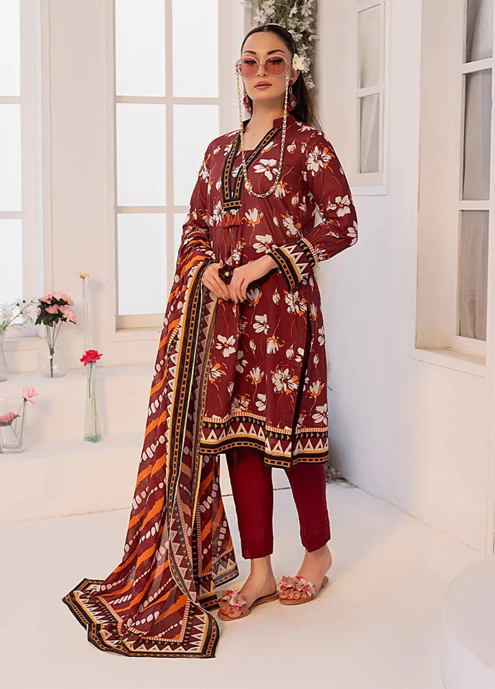 Salitex Printed Lawn Suits Unstitched 3 Piece SSW63UP083UT - Summer Collection