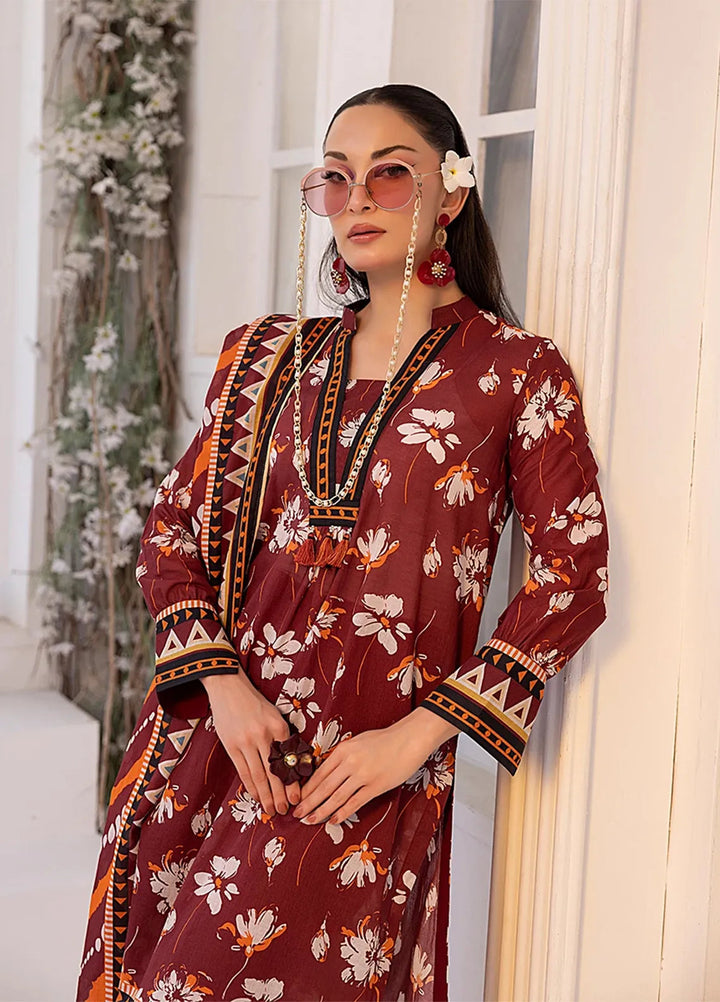 Salitex Printed Lawn Suits Unstitched 3 Piece SSW63UP083UT - Summer Collection